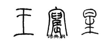 陳墨王宸星篆書個性簽名怎么寫