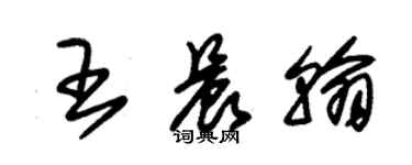 朱錫榮王晨翰草書個性簽名怎么寫