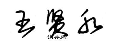 朱錫榮王賢水草書個性簽名怎么寫