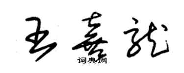 朱錫榮王喜龍草書個性簽名怎么寫