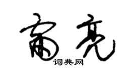 朱錫榮雷亮草書個性簽名怎么寫