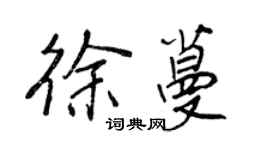 王正良徐蔓行書個性簽名怎么寫