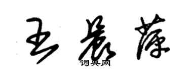 朱錫榮王晨萍草書個性簽名怎么寫