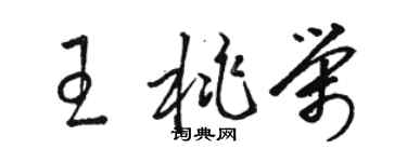 駱恆光王桃榮草書個性簽名怎么寫