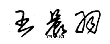 朱錫榮王晨羽草書個性簽名怎么寫