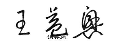 駱恆光王益興草書個性簽名怎么寫