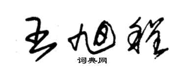 朱錫榮王旭程草書個性簽名怎么寫