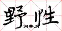 周炳元野性楷書怎么寫