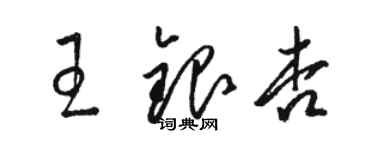 駱恆光王銀杏草書個性簽名怎么寫