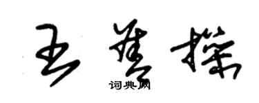 朱錫榮王善操草書個性簽名怎么寫