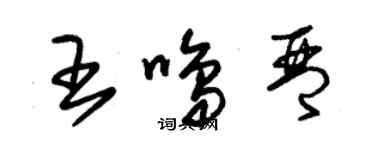 朱錫榮王鳴琴草書個性簽名怎么寫