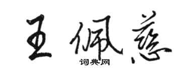 駱恆光王佩慈行書個性簽名怎么寫