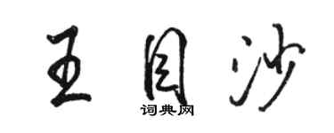 駱恆光王目沙行書個性簽名怎么寫