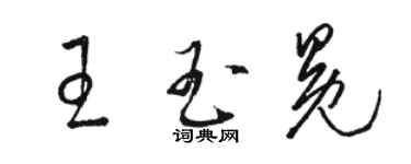 駱恆光王玉冕草書個性簽名怎么寫