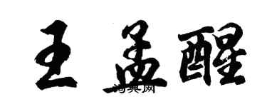 胡問遂王孟醒行書個性簽名怎么寫