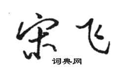 駱恆光宋飛行書個性簽名怎么寫