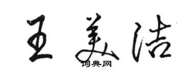 駱恆光王美潔行書個性簽名怎么寫