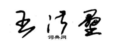 朱錫榮王淑壘草書個性簽名怎么寫