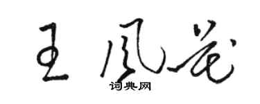 駱恆光王風花草書個性簽名怎么寫
