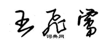 朱錫榮王飛鶯草書個性簽名怎么寫