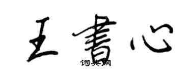 王正良王書心行書個性簽名怎么寫