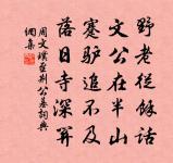 主人得意客忘歸，嗟予懵學安所師 詩詞名句