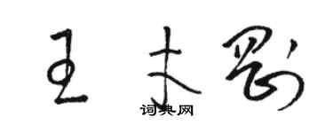 駱恆光王才剛草書個性簽名怎么寫