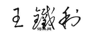 駱恆光王鐵利草書個性簽名怎么寫