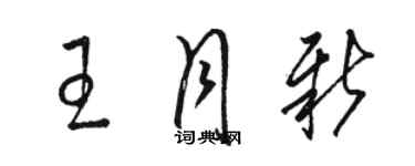 駱恆光王月新草書個性簽名怎么寫