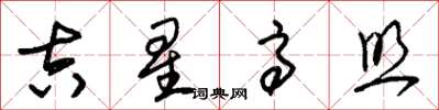 朱錫榮吉星高照草書怎么寫