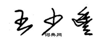 朱錫榮王少豐草書個性簽名怎么寫