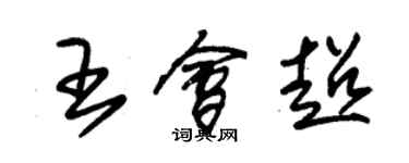 朱錫榮王會超草書個性簽名怎么寫