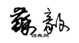 朱錫榮蘇毅草書個性簽名怎么寫