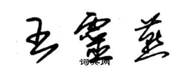 朱錫榮王靈燕草書個性簽名怎么寫