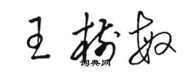 駱恆光王樹敏草書個性簽名怎么寫