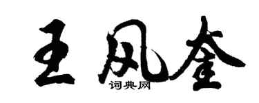 胡問遂王風奎行書個性簽名怎么寫