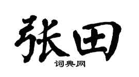 翁闓運張田楷書個性簽名怎么寫