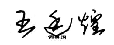 朱錫榮王廷煌草書個性簽名怎么寫