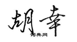 駱恆光胡幸行書個性簽名怎么寫
