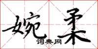 周炳元婉柔楷書怎么寫