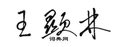 駱恆光王顯林草書個性簽名怎么寫