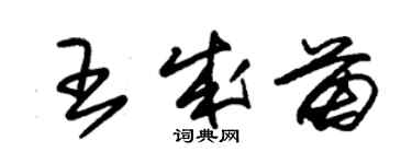 朱錫榮王成苗草書個性簽名怎么寫