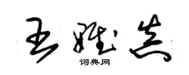 朱錫榮王雅真草書個性簽名怎么寫