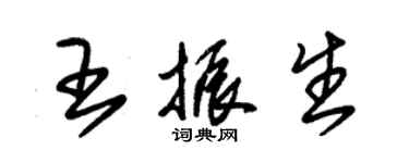 朱錫榮王振生草書個性簽名怎么寫