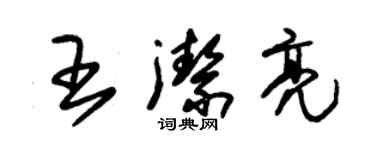 朱錫榮王潔亮草書個性簽名怎么寫