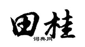 胡問遂田桂行書個性簽名怎么寫