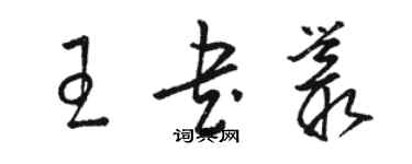 駱恆光王書叢草書個性簽名怎么寫