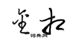 駱恆光金相草書個性簽名怎么寫