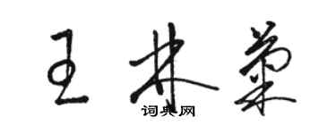 駱恆光王林菊草書個性簽名怎么寫