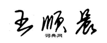 朱錫榮王順晨草書個性簽名怎么寫